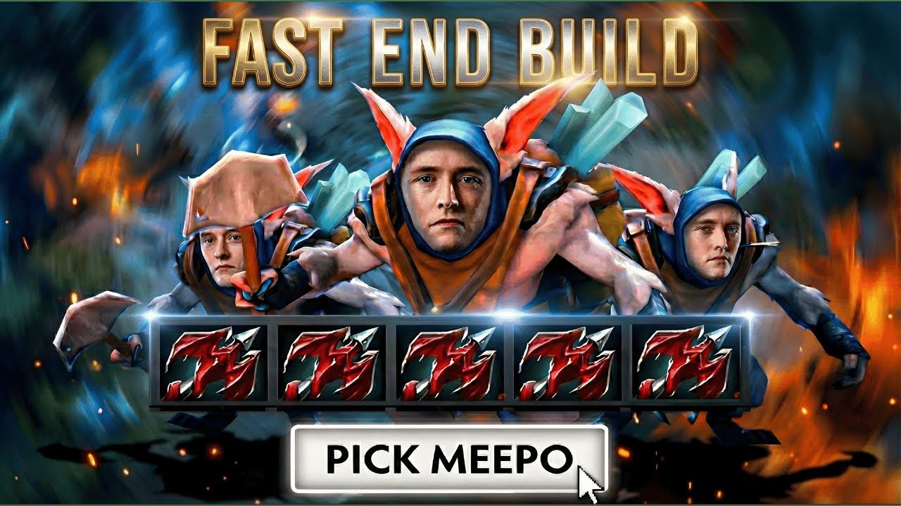 Why I built 5 DRAGON LANCES on Offlane Meepo...