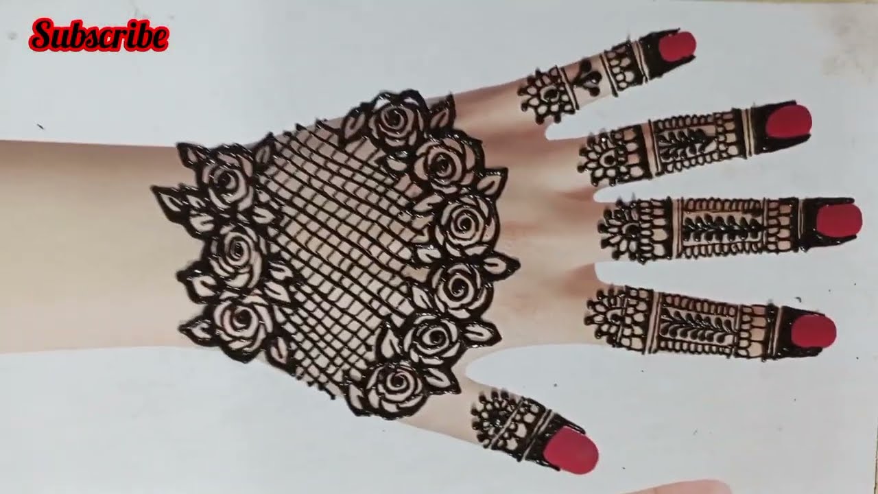 Simple mehndi design 2026 /Easy design for girls 2026