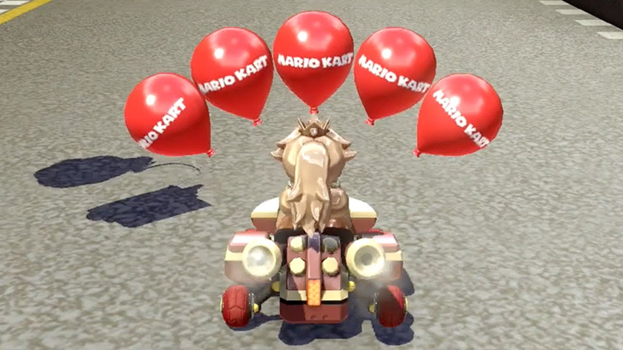 Mario Kart 8 Deluxe - Balloon Battle - Pink Gold Peach Gameplay