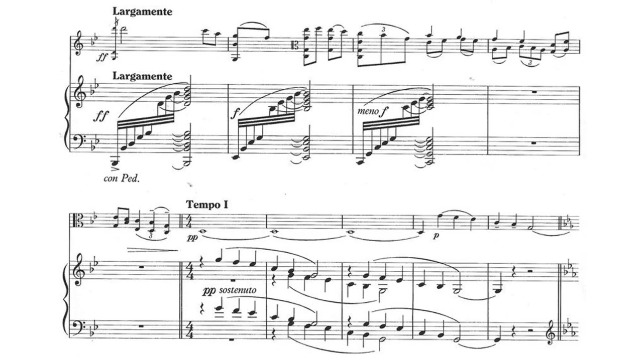 Vaughan Williams: Romance for viola and piano (with score)