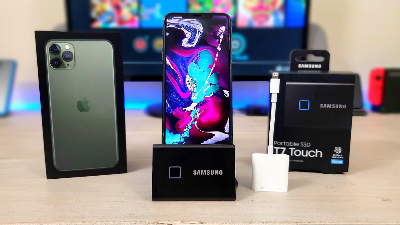 iPhone 11 Pro Max с использованием Samsung T7 Touch SSD: Да, работает!!!