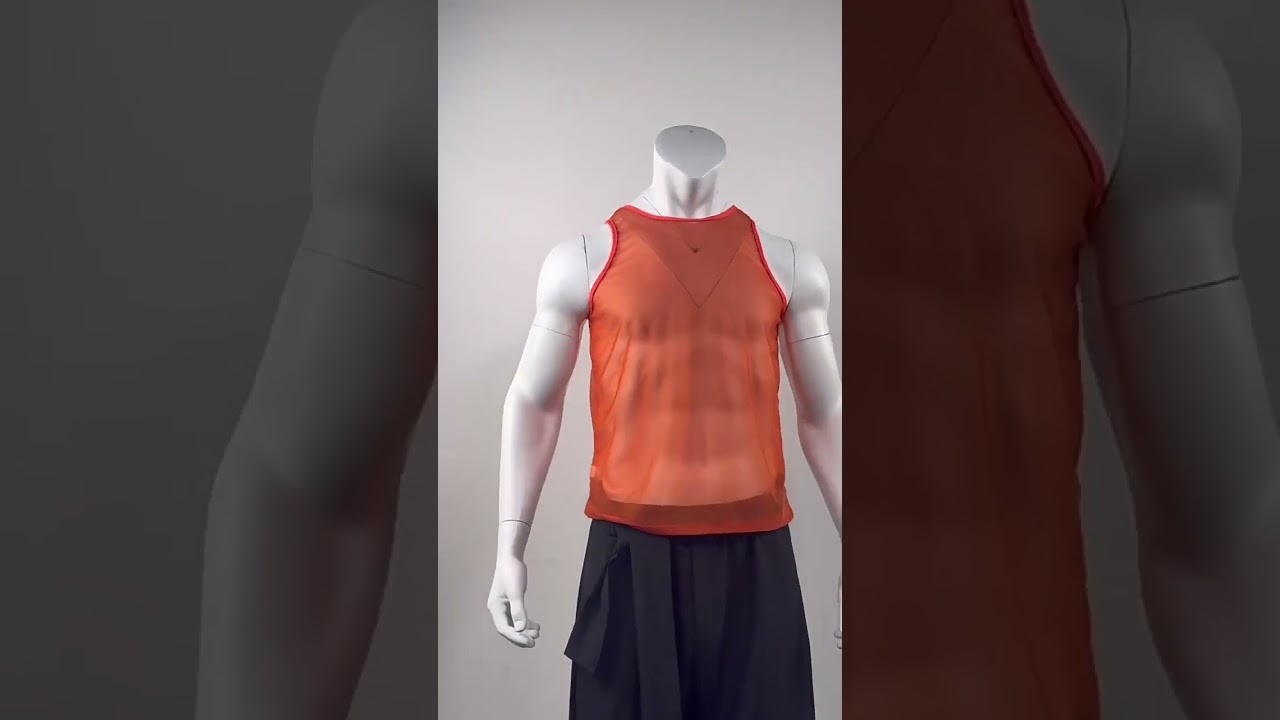 The Ultimate Summer Essential! Men's Mesh-Panel Sleeveless Tank Top Styling Guide