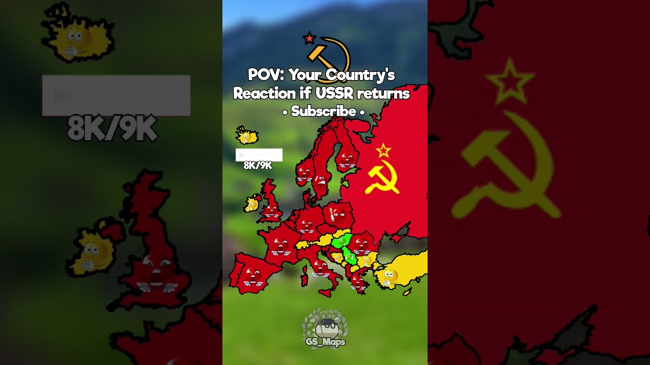 POV : Your Country's reaction if USSR returns #europe #geographythroughmaps #mapping #maps #fyp