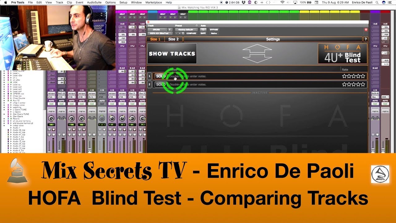 HOFA Blind Test Plug-In (English) - Mix Secrets TV - Enrico De Paoli