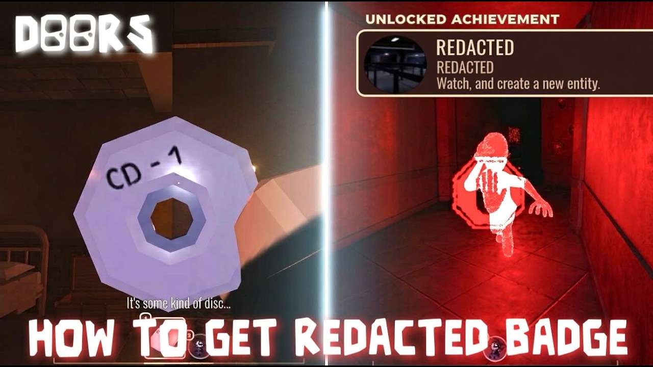 HOW TO GET THE REDACTED BADGE IN DOORS! (full Guide)