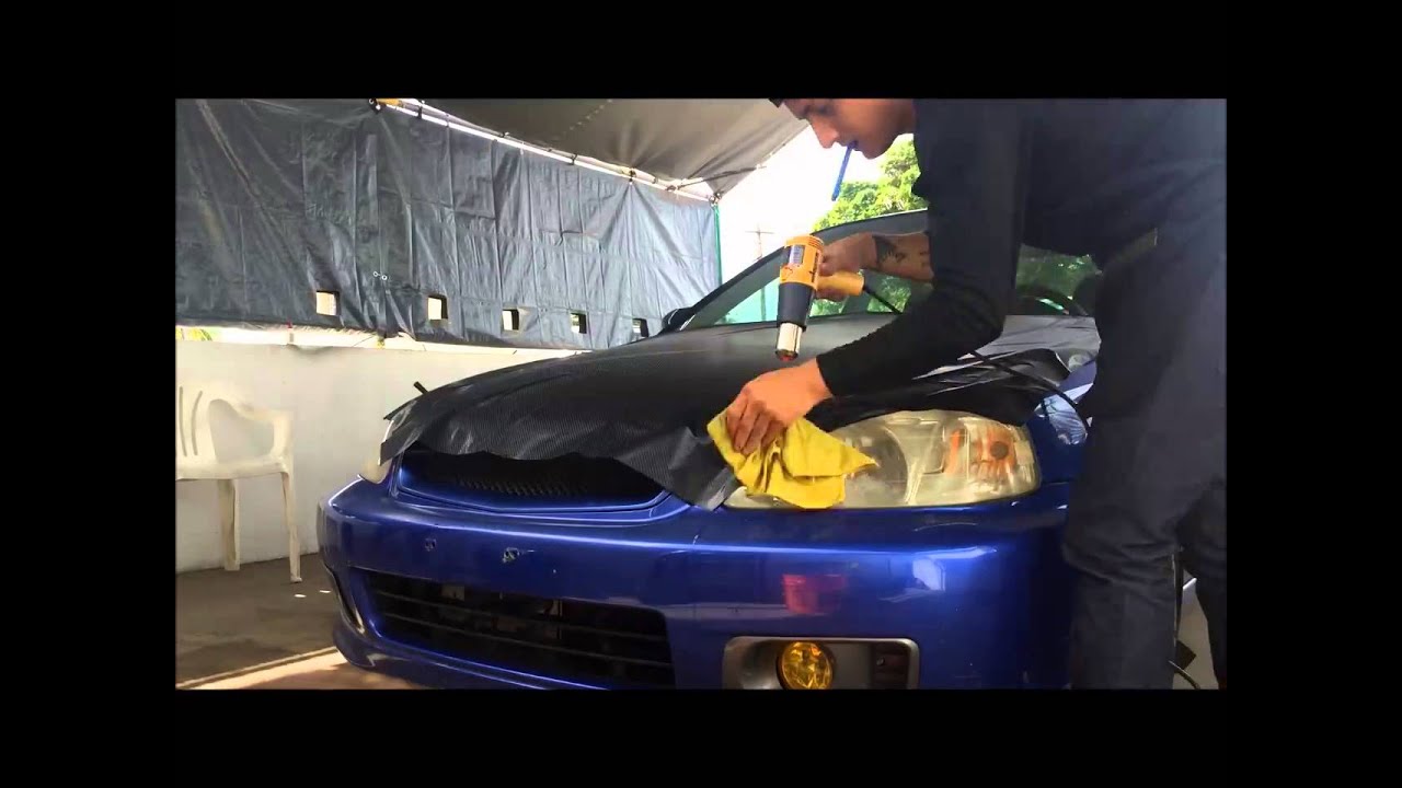 Wrapping Hood Carbon 4D Honda civic