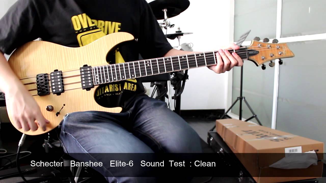 Schecter Banshee Elite-6 Sound test