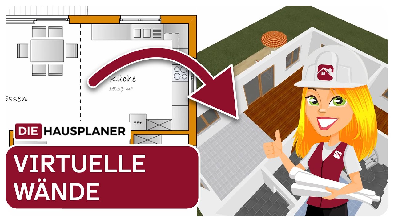 Virtuelle Wände richtig einsetzen im 3D HAUSPLANER