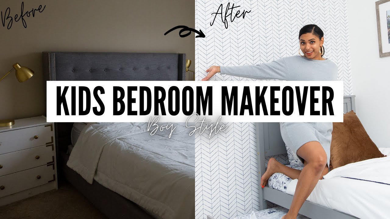 BIG BOY ROOM MAKEOVER I KIDS ROOM MAKEOVER BOYS (Room Makeover Part 1) l DIY BY NIKY FOSTER