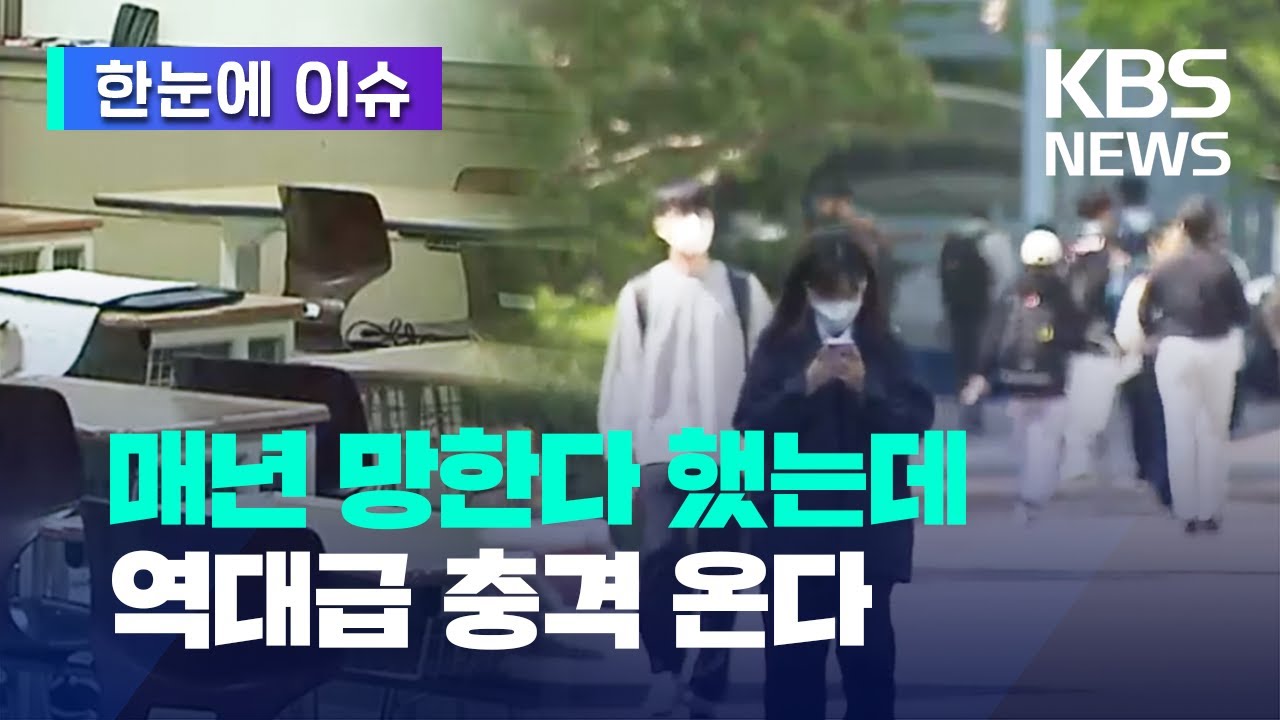 [한눈에 이슈] 매년 망한다 했는데...이번에 지방대 역대급 충격 온다 / KBS 2023.01.02.
