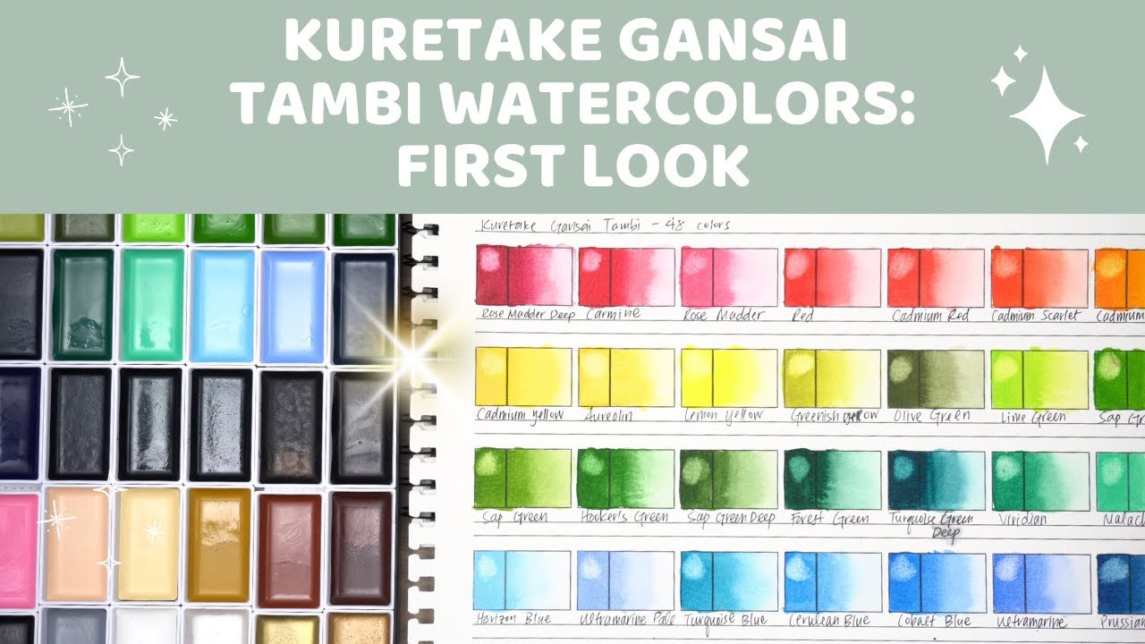 Kuretake Gansai Tambi Watercolors: My First Look