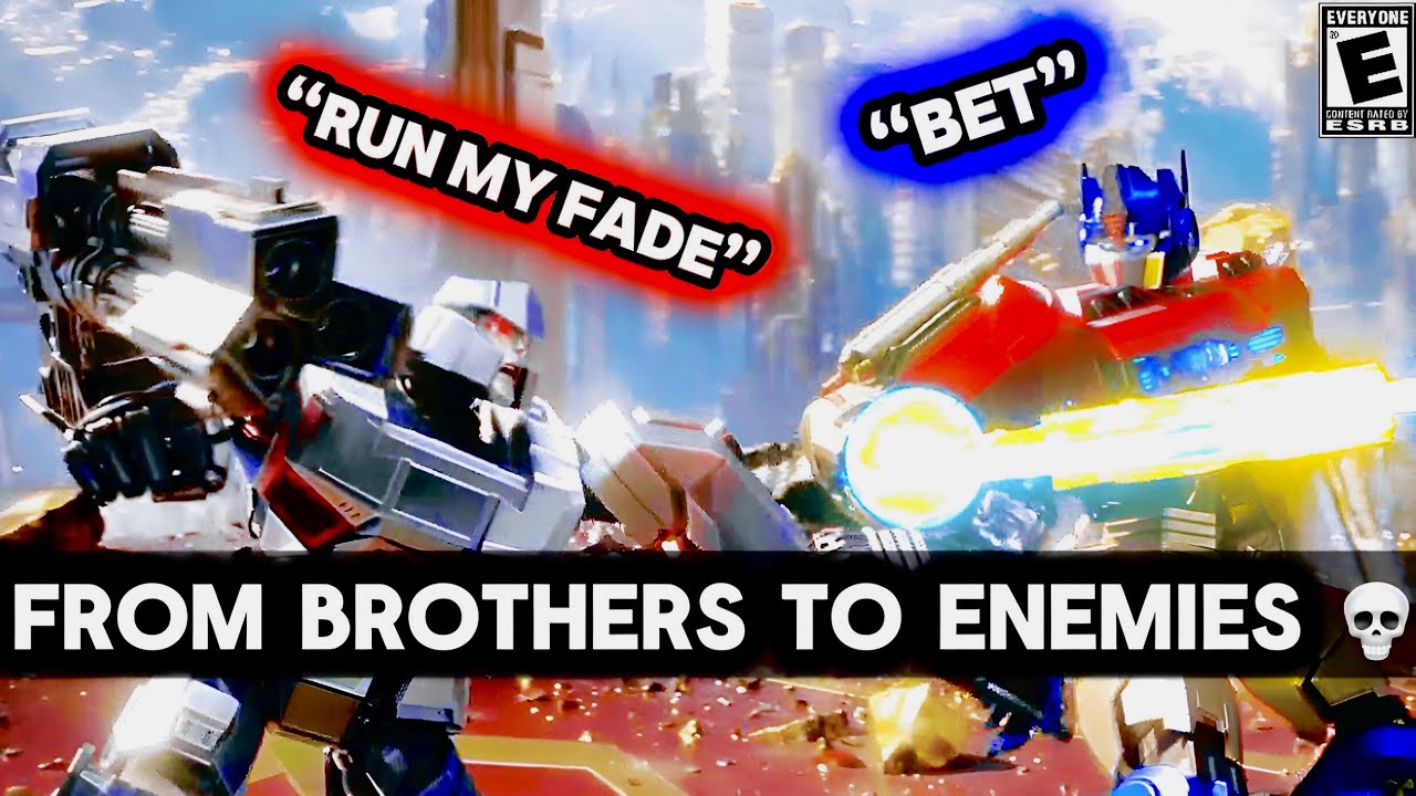 When OPTIMUS and MEGATRON CRASHED OUT on CYBERTRON!!