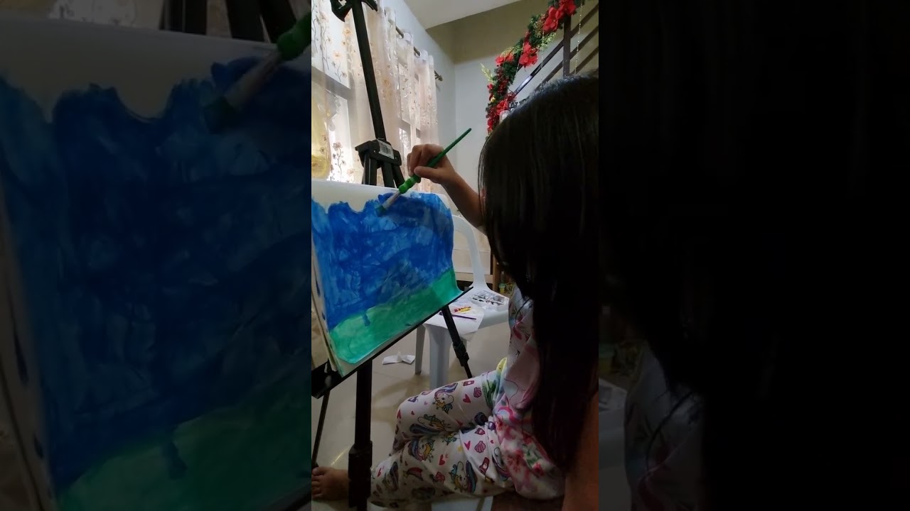 Alexa's hobby - Painting ❤️❤️❤️