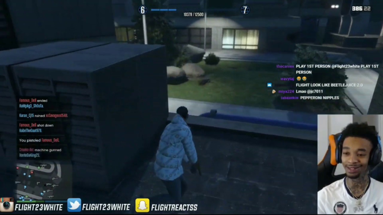 FlightReacts БЕШИТ, играя в GTA 5 TeamDeath Match😂