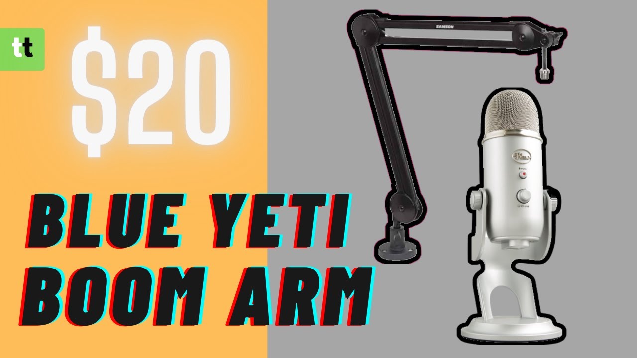 $20 Boom Arm for Blue Yeti Microphone