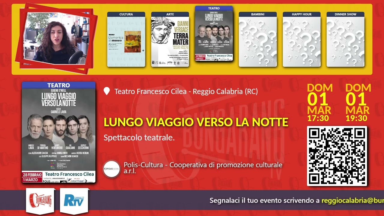 EVENTI DEL WEEKEND (1 MAR 2026) - Rubrica TV di BUNGARANG.com.