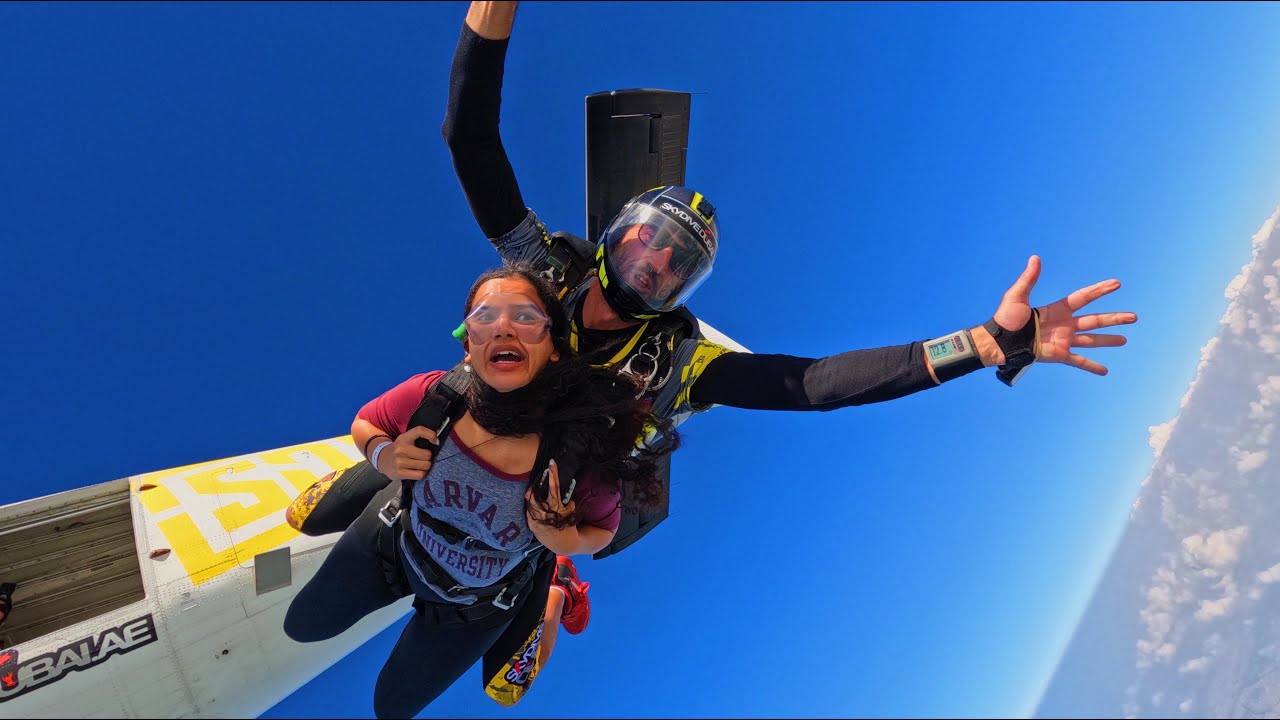 SHE JUMPED OUT OF A PLANE AND FACED HER FEARS!!!
