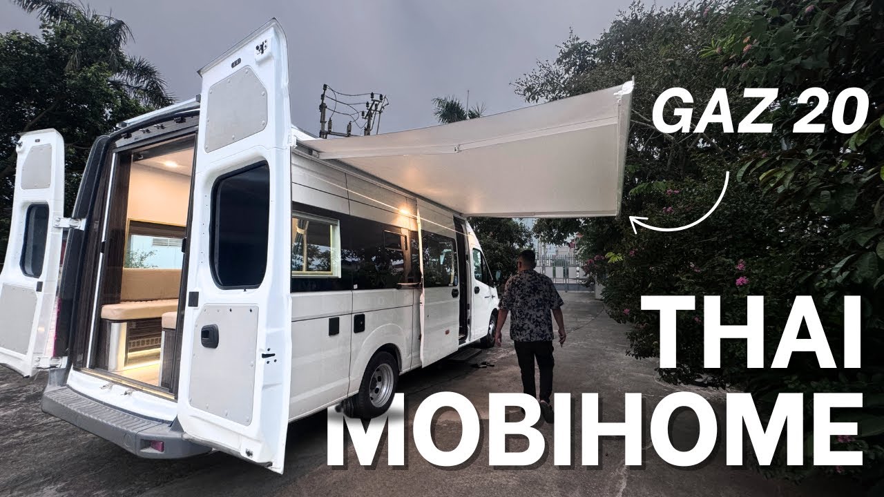 THAIMOBIHOME RA SIÊU PHẨM MOBIHOME TRÊN XE GAZ 20 TẢI VAN 6 CHỖ VỚI NHIỀU TÍNH NĂNG CÓ 1-0-2 TẠI VN