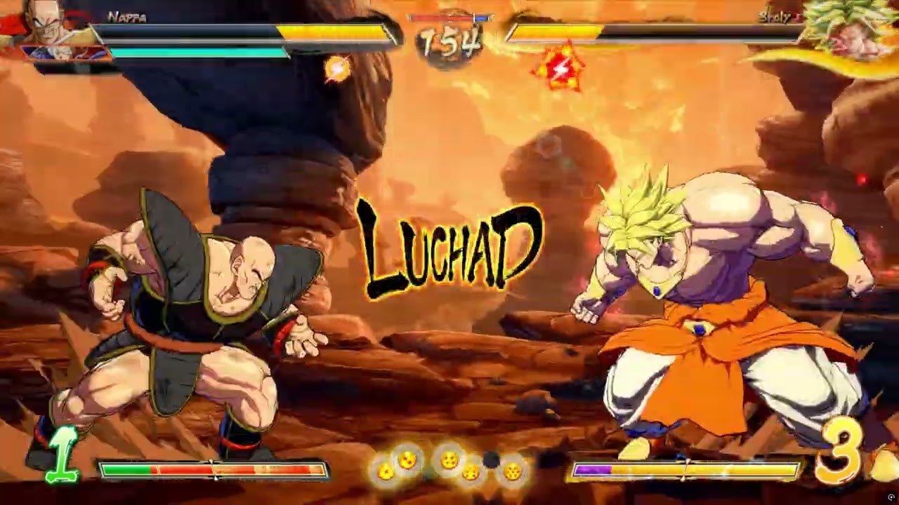 DBFZ - Z Broly 1 vs 3 comeback PART 3