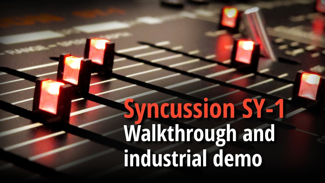 Syncussion SY-1 — пошаговое руководство и промышленная демонстрация