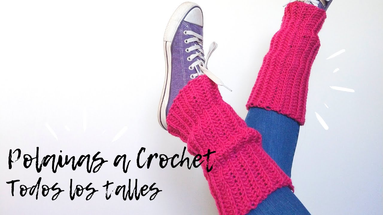 Polainas a Crochet - Todos los talles - Calentadores a ganchillo