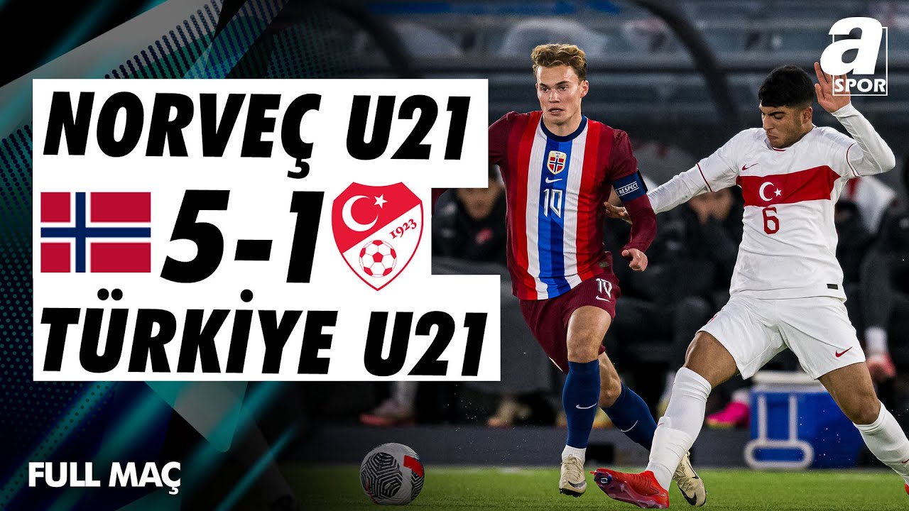 Norveç U21 5-1 Türkiye U21 | FULL MAÇ | U21 Şampiyonası Eleme Turu | 15.10.2024