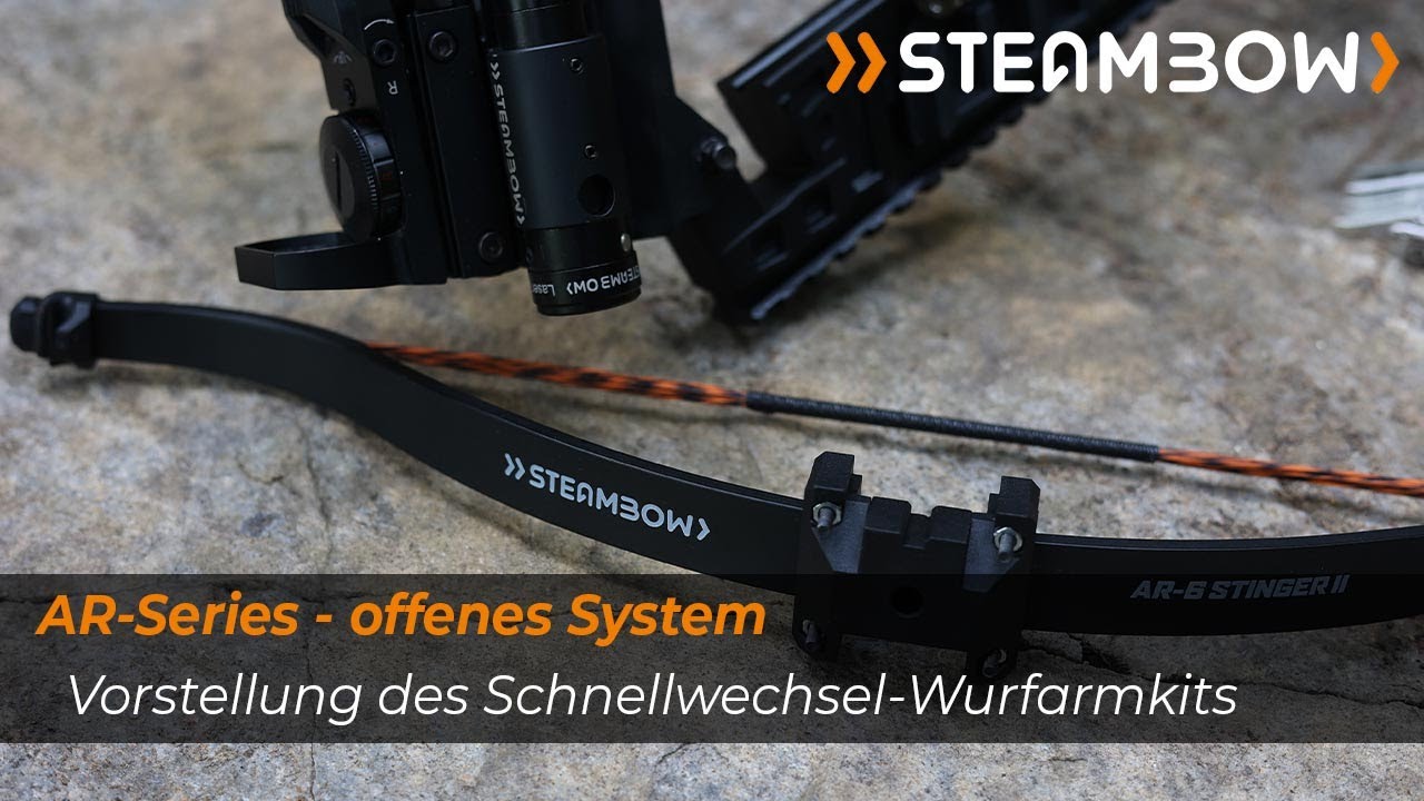 Vorstellung des Steambow Schnellwechsel-Wurfarmkits für die AR-6 Stinger II Pistolenarmbrust