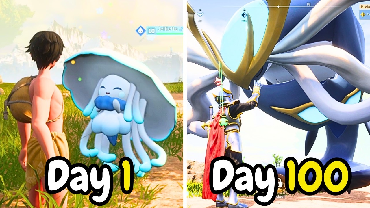 I Spent 100 days in Palworld (Tides of Terraria Update)
