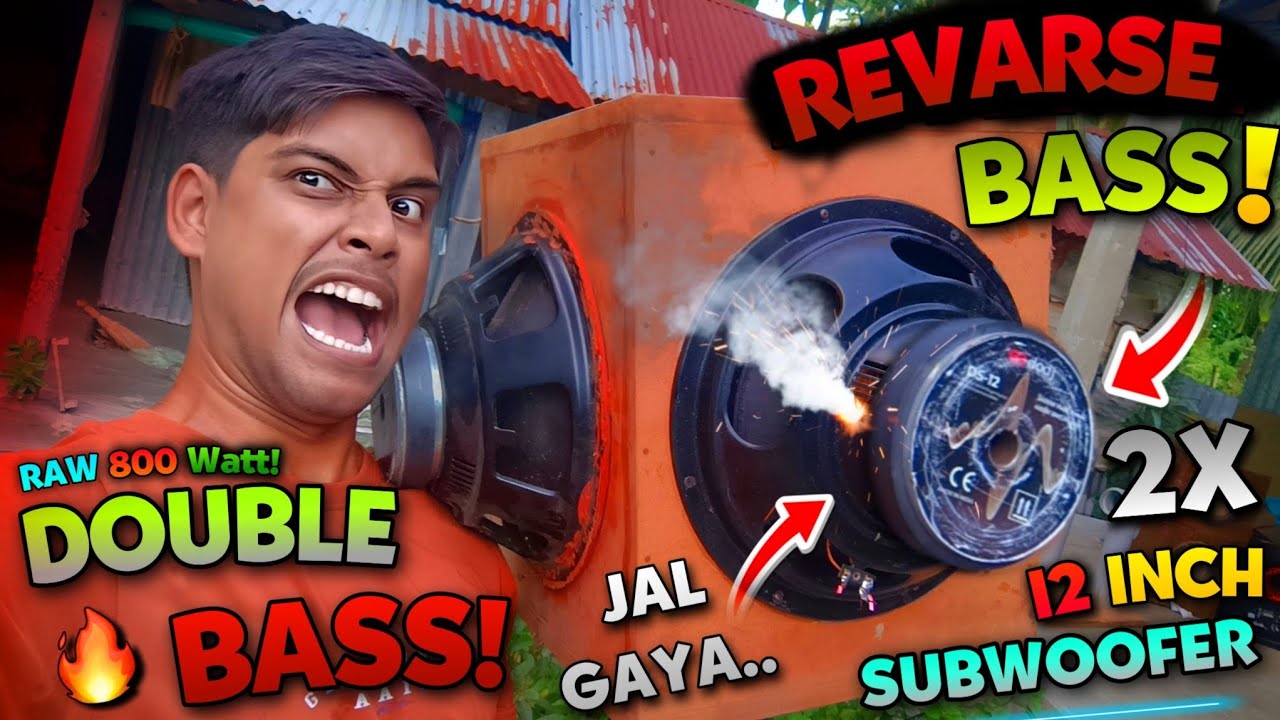 Fatt Gaya Subwoofer.. | 12 Inch Double Reverse Bass Subwoofer Making | Ultra Low Frequency Bass Test