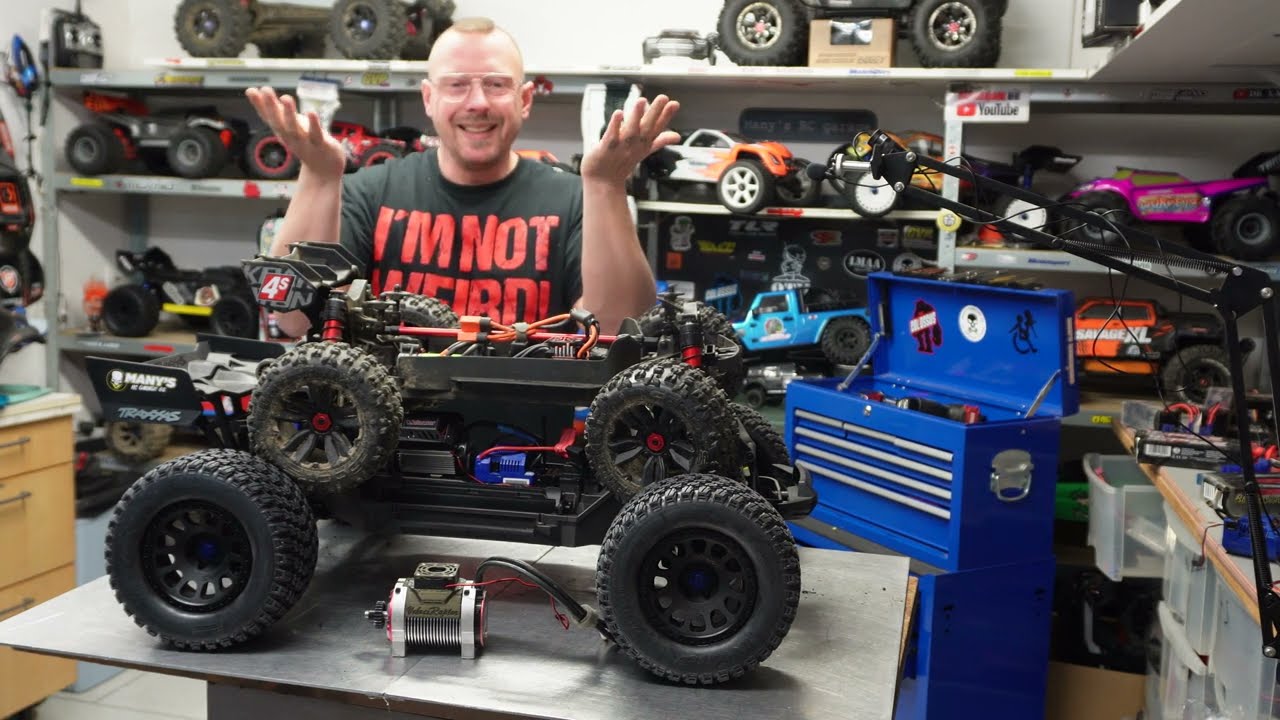 DER ARRMA KRATON 4sV2 chassis motor und anderes