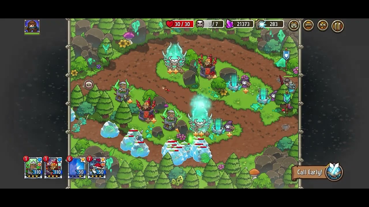 Crazy Defense Hero - Slime Invasion 14 - Deep Woods Meadow (Crazy) 3 Stars Card
