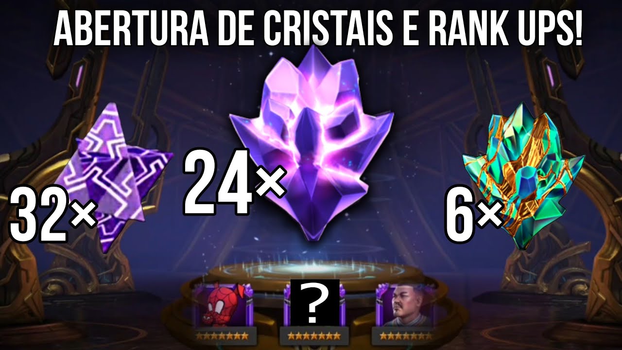 Abertura de vários cristais 6 e 7 estrelas e Rank Up com novo 7 R4! | Marvel Torneio de Campeões