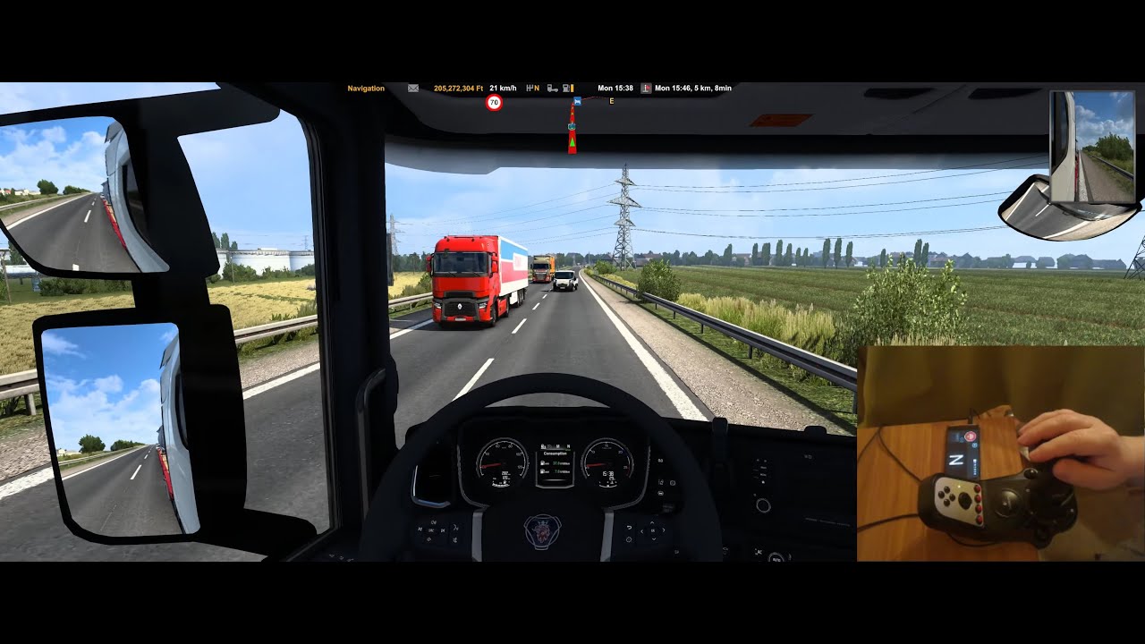 ETS2 with Scania shifter / Hungary Map / Százhalombatta - Ercsi