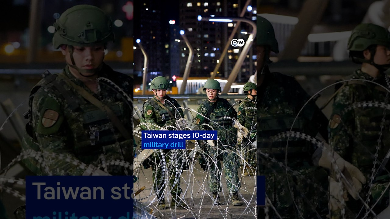 Taiwan stages 10-day military drill | DW News
