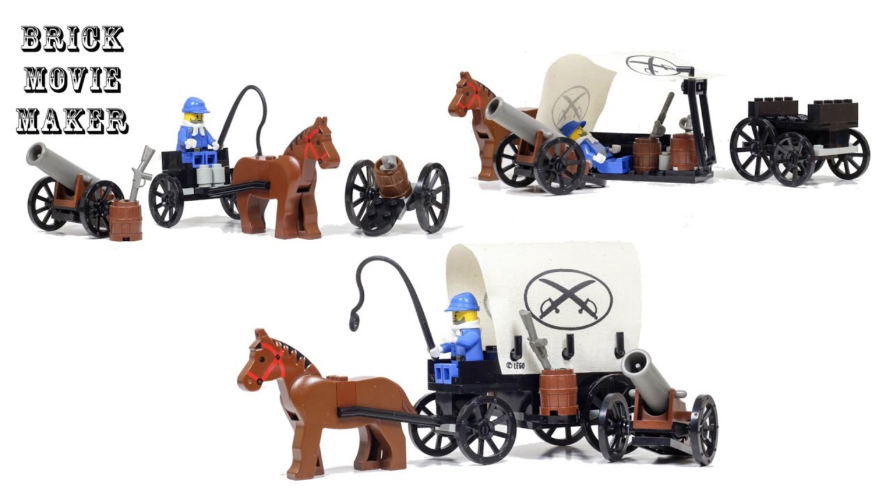Lego Western  6716 Covered Wagon / Western Planwagen speed build