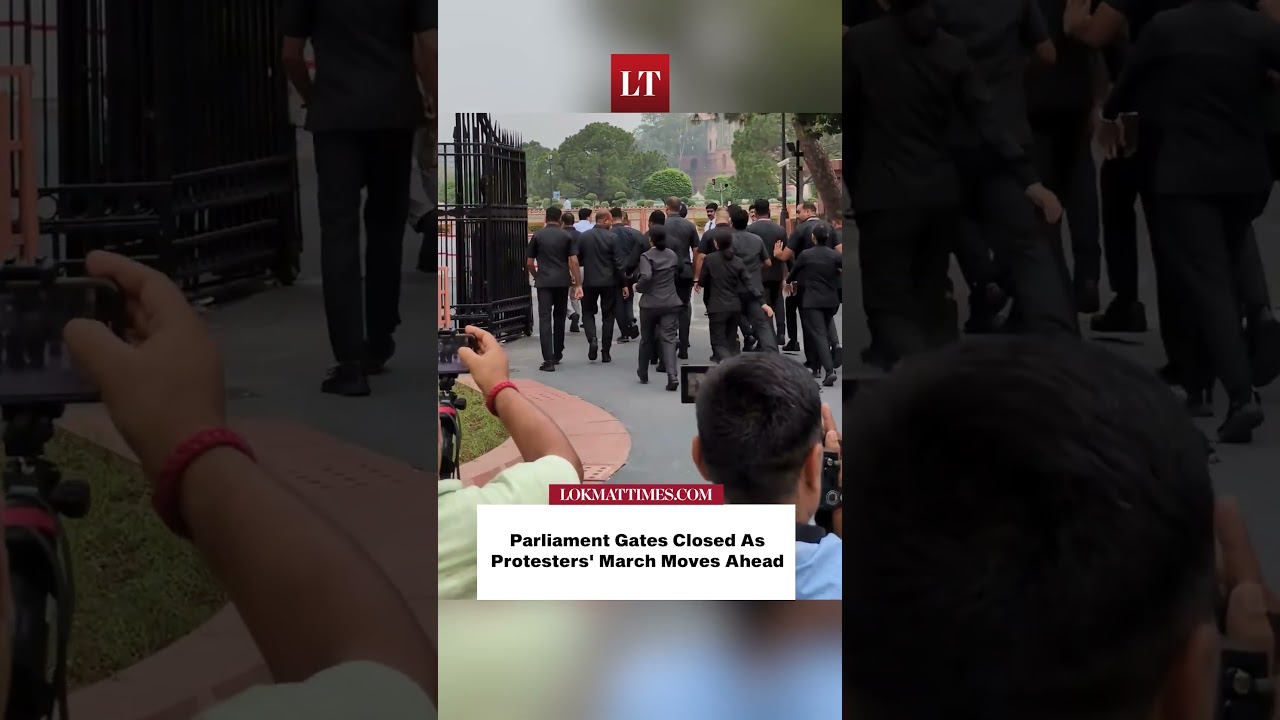 Parliament Gates Closed As Protesters' March Moves Ahead