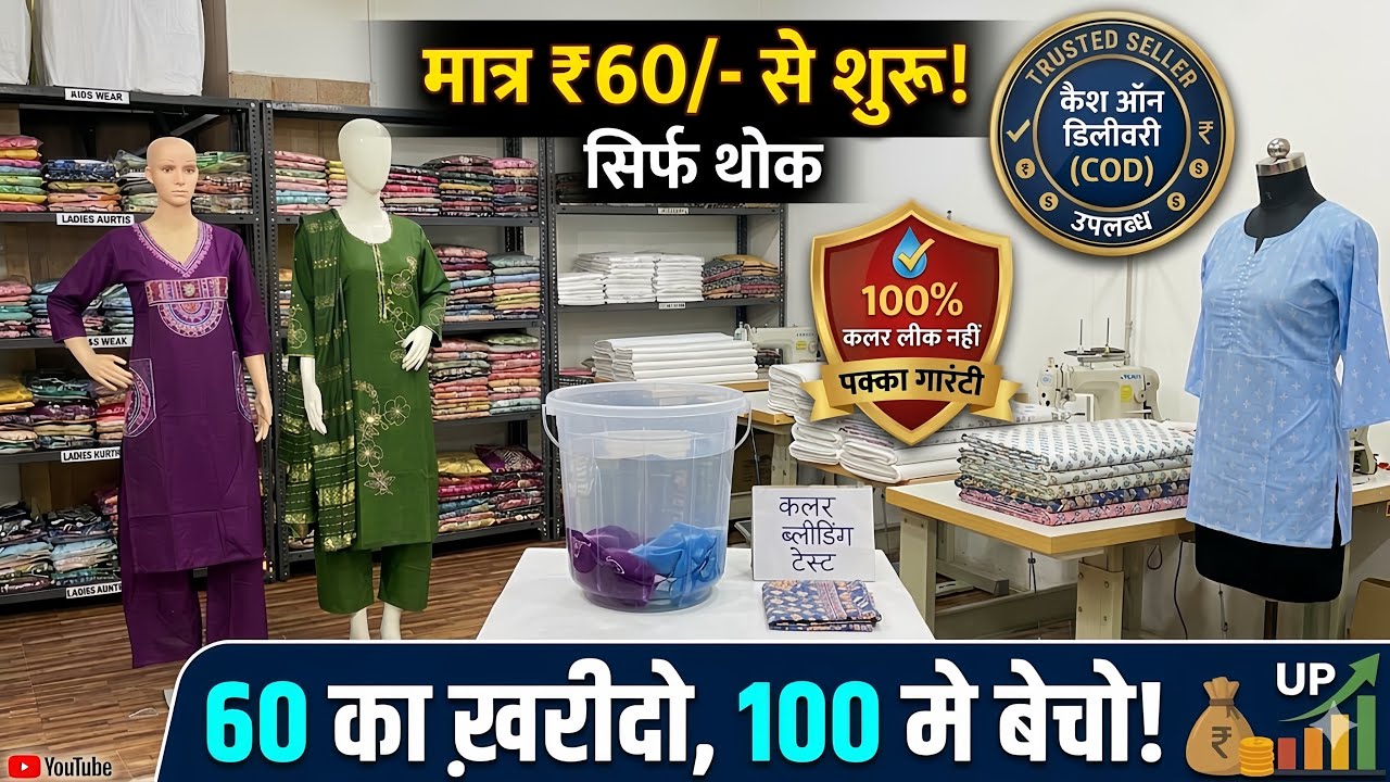LIVE! धो कर दिखा दिया ~ सस्ती कुर्ती Ahmedabad Manufacturer, Ahmedabad Wholesale Market