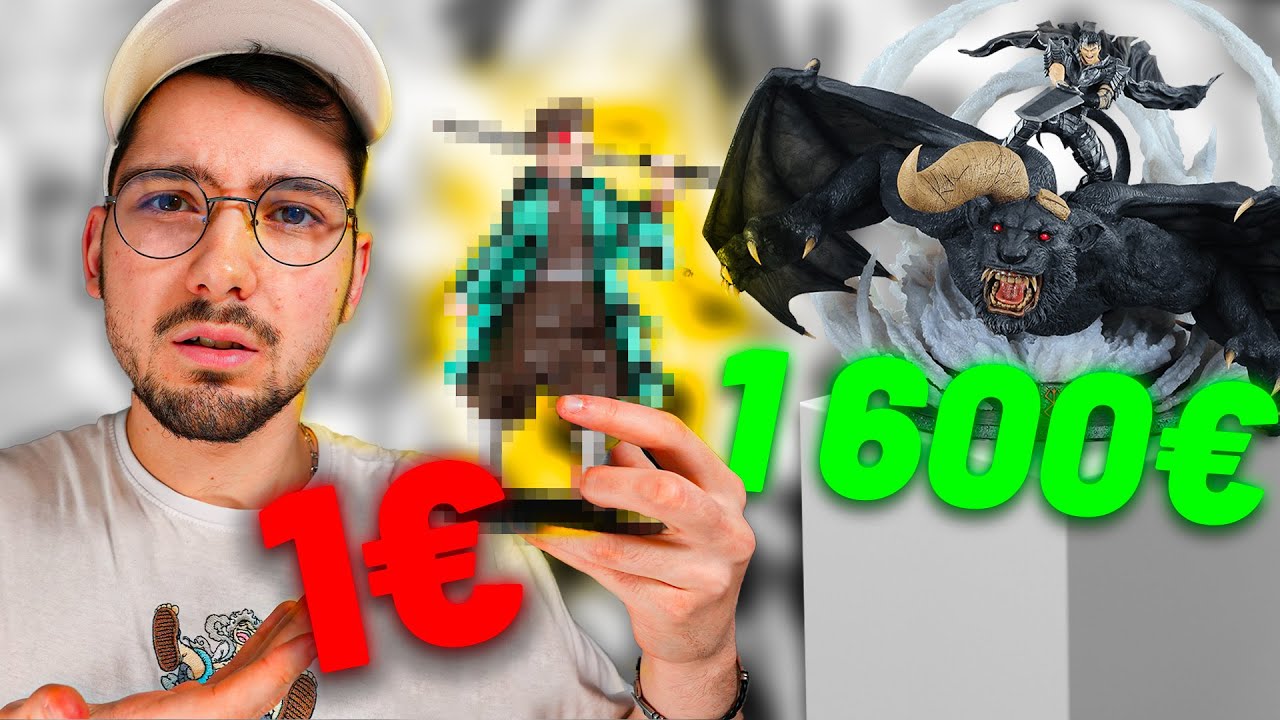 FIGURINE MANGA À 1€ VS 1600€ (Celle à 1€ est horrible)