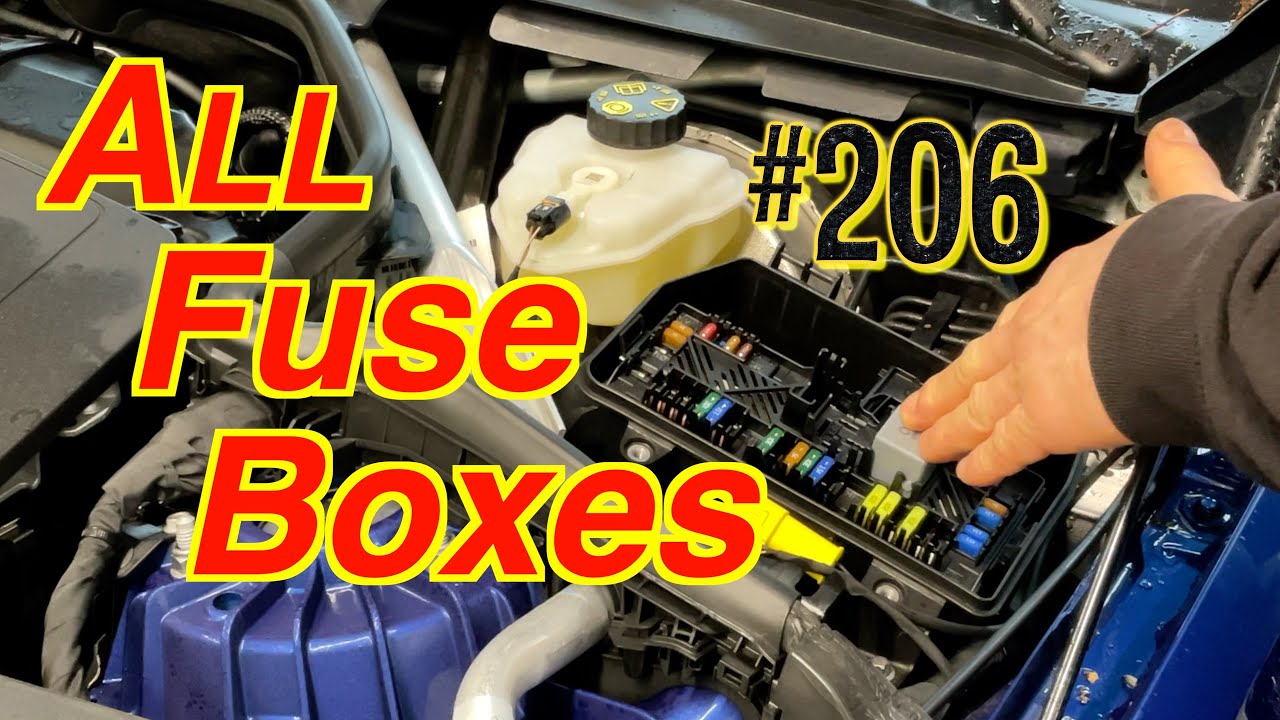Wo sind die Sicherungen / Plan / Kästen ? Where are the Fuse Boxe? C Klasse 206