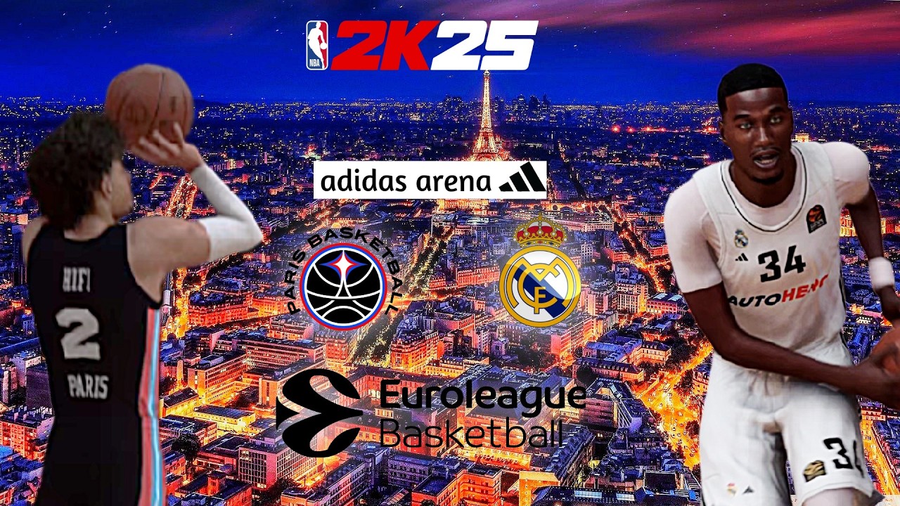 NBA 2K25 Euroleague : Paris Basket défie le grand Real Madrid de Perkins 💥