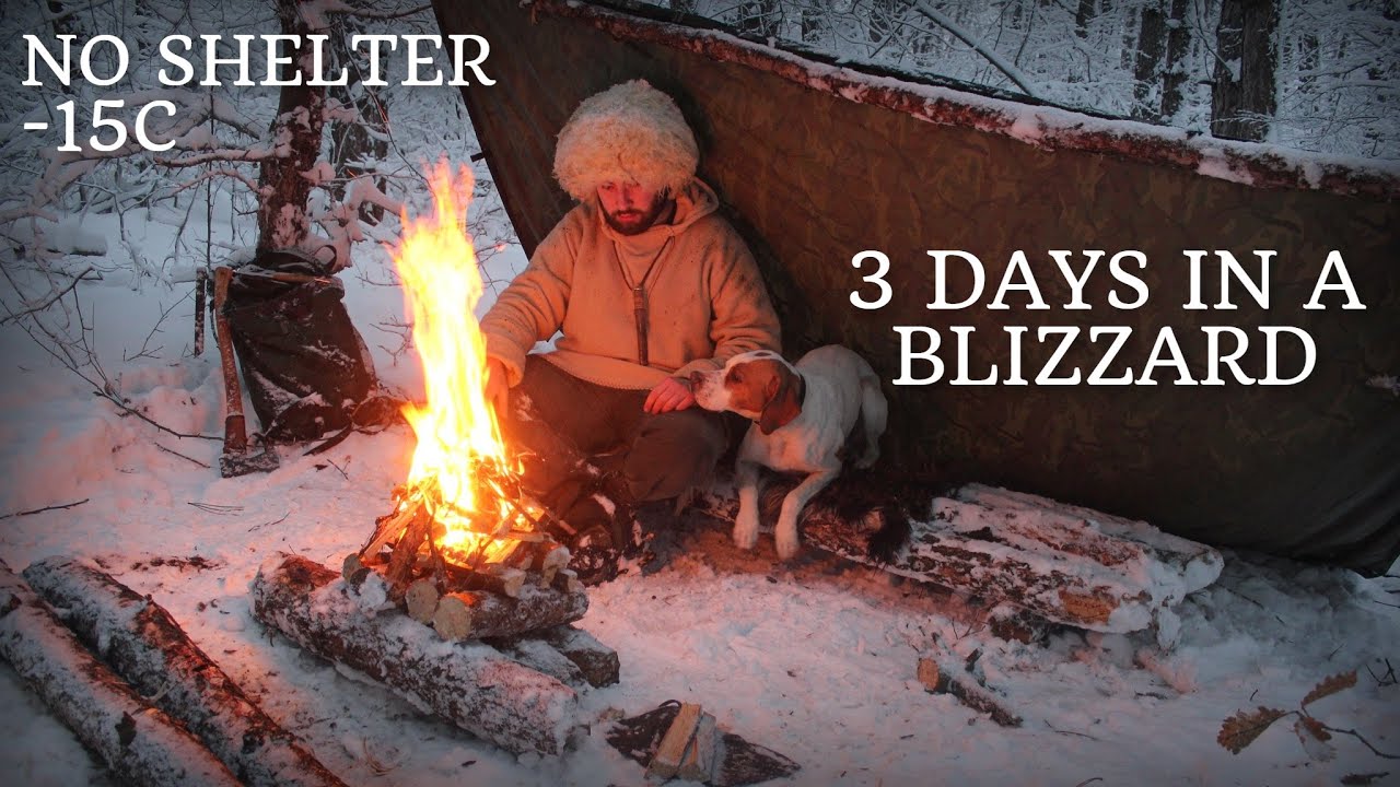 3 DAY BLIZZARD SURVIVAL WITHOUT SHELTER