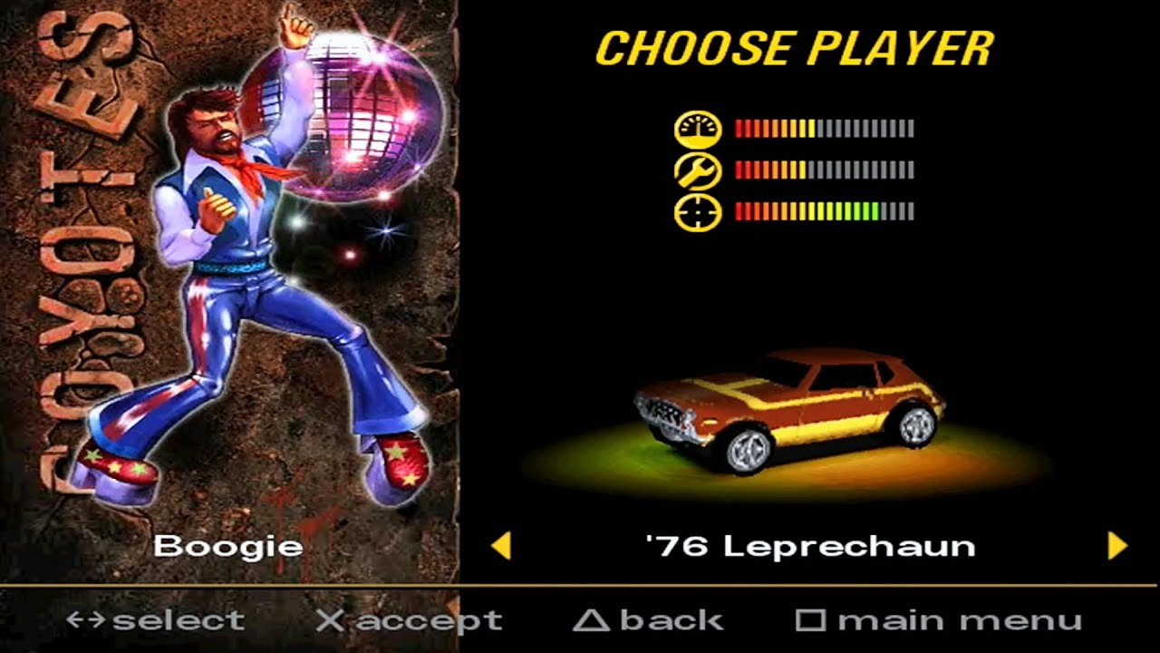Vigilante 8 (ps1) walkthrough Boogie