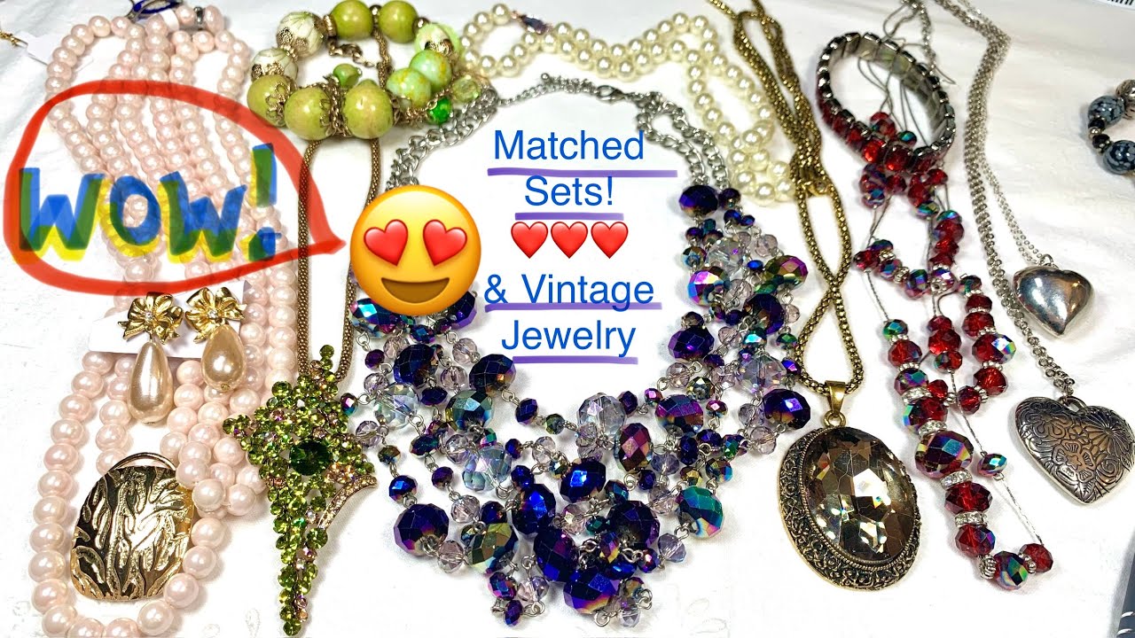 😀 Matching Jewelry Sets! Ep 23 😍Vintage Japan! Rhinestones! Sale & More! #jewelryunboxing