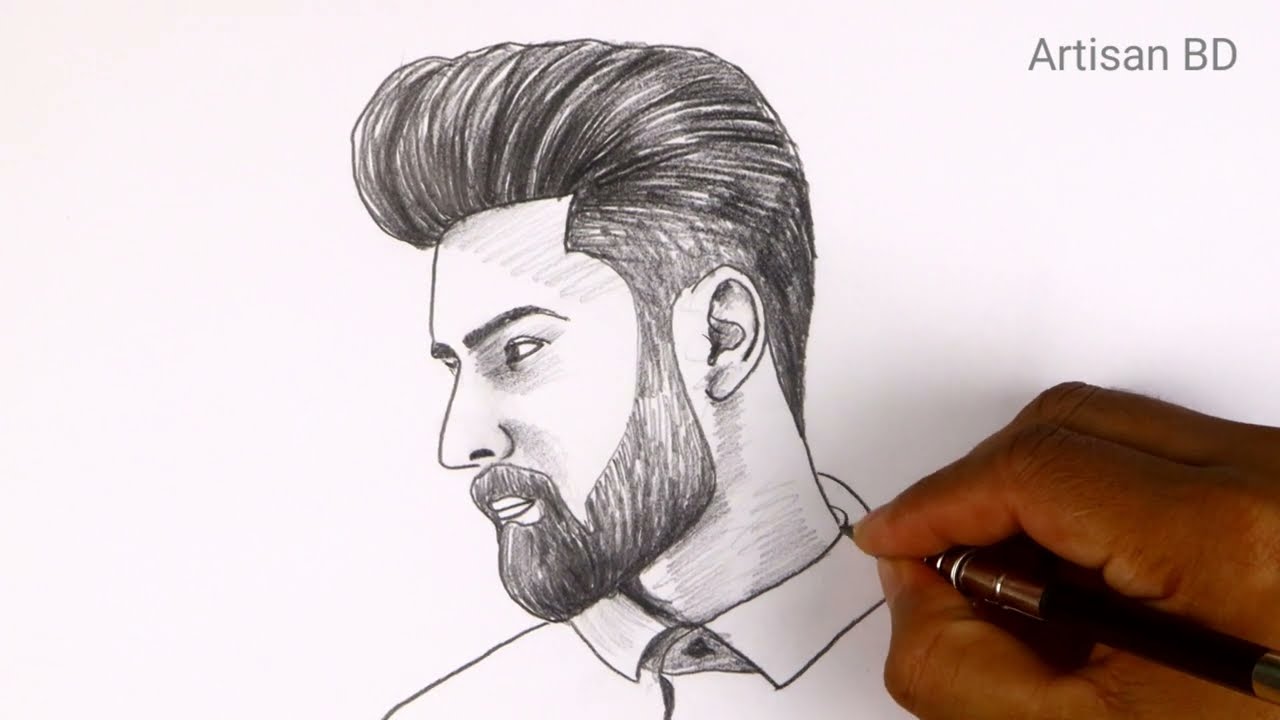 How to draw  boy pencil sketch | easy boy drawing | step by step boy pencil drawing