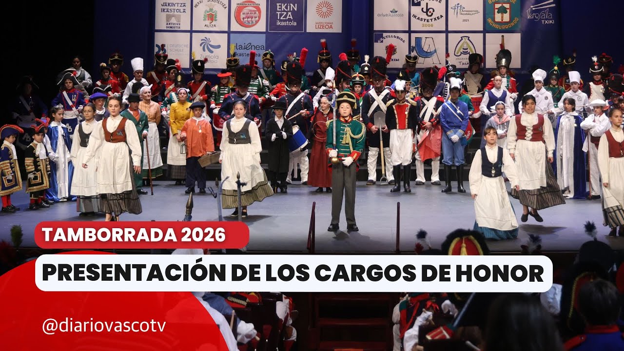Presentación de los Cargos de Honor de la Tamborrada Infantil. #sansebastian #tamborrada #donostia