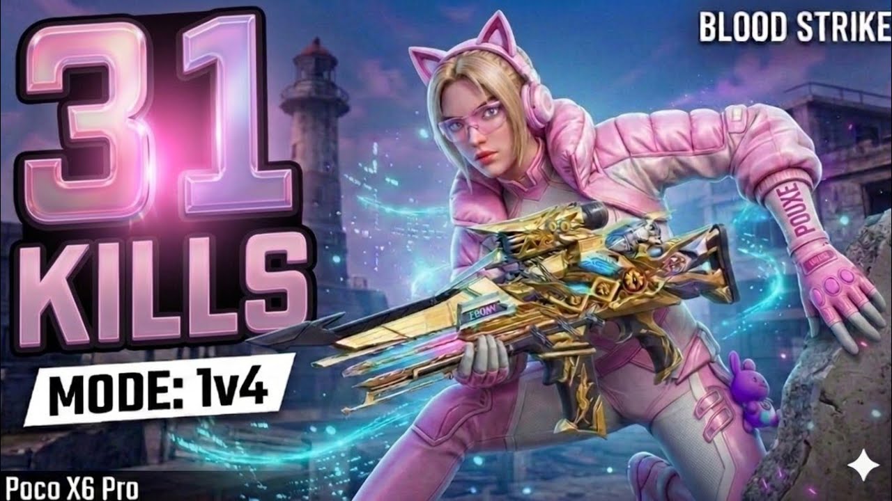 31 KILLS! 🔥 Dominating the Lobby in BloodStrike (High Kill Gameplay) | Poco X6 Pro 