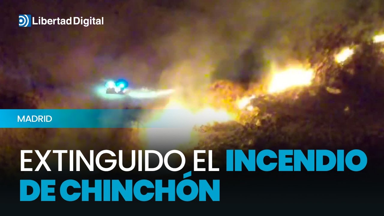 Bomberos de la Comunidad de Madrid han dado por extinguido el incendio de Chinchón