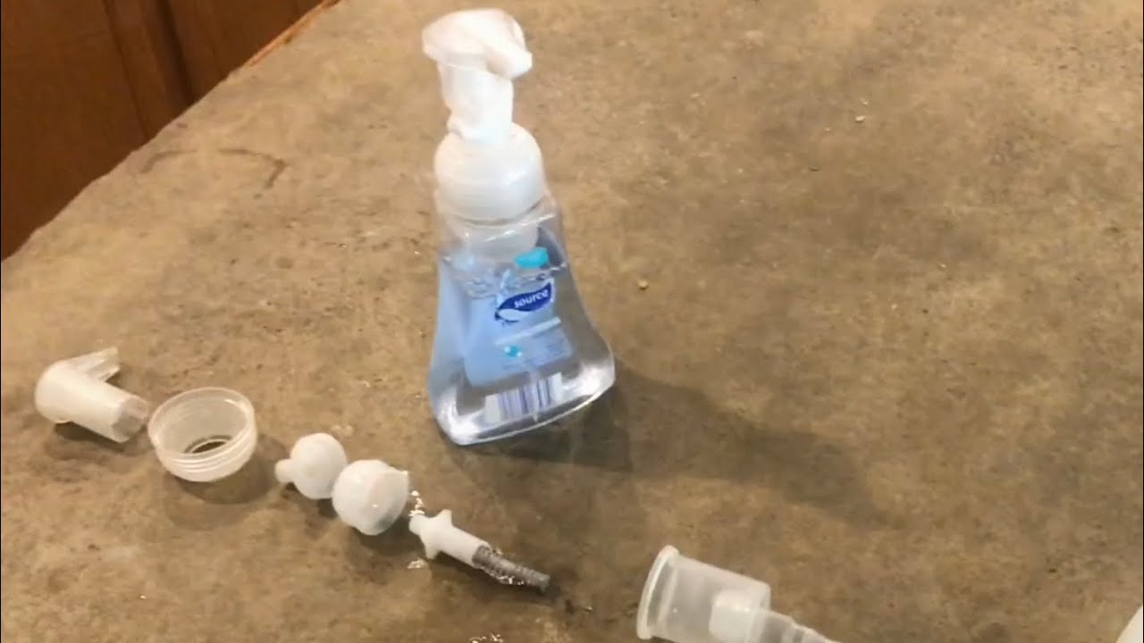 WHAT’S inside a foaming soap dispenser