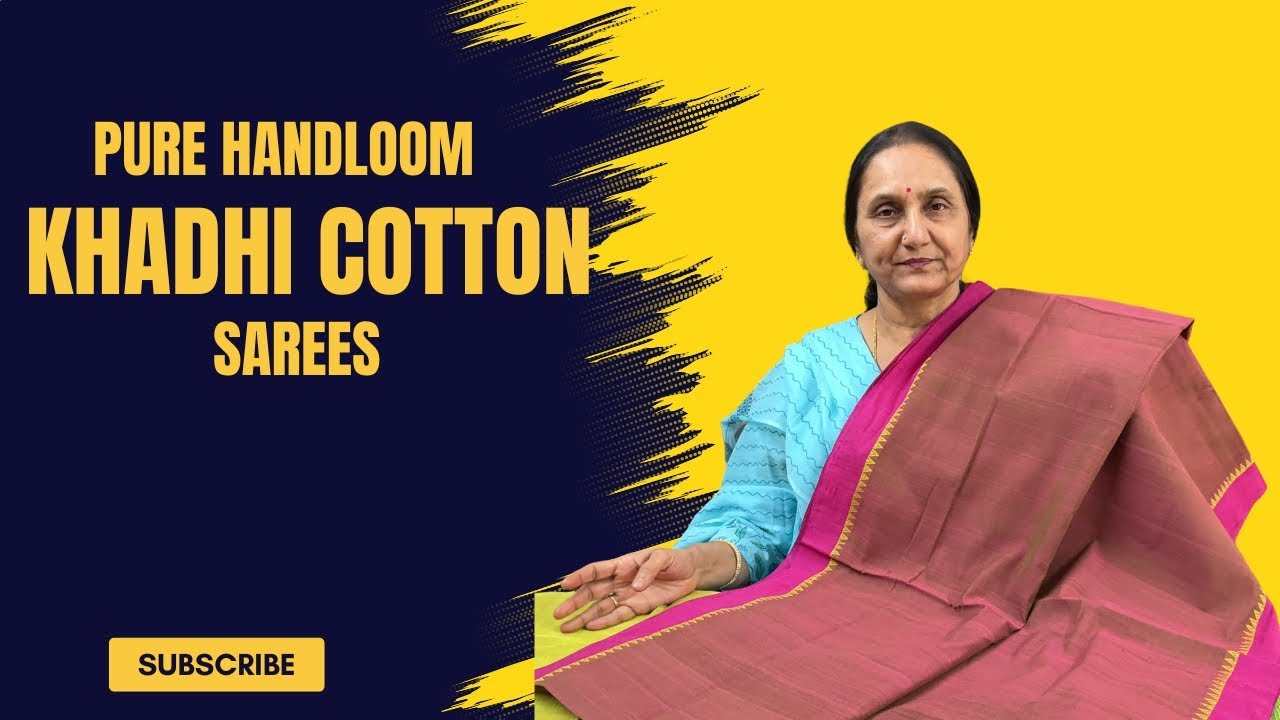Pure Handloom Khadhi Cotton Sarees by Anitha Reddy Jejis Vlogs