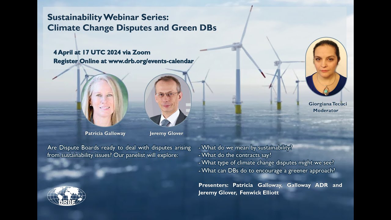 Sustainability Series  Climate Change Disputes and Green DB 4 April 2024